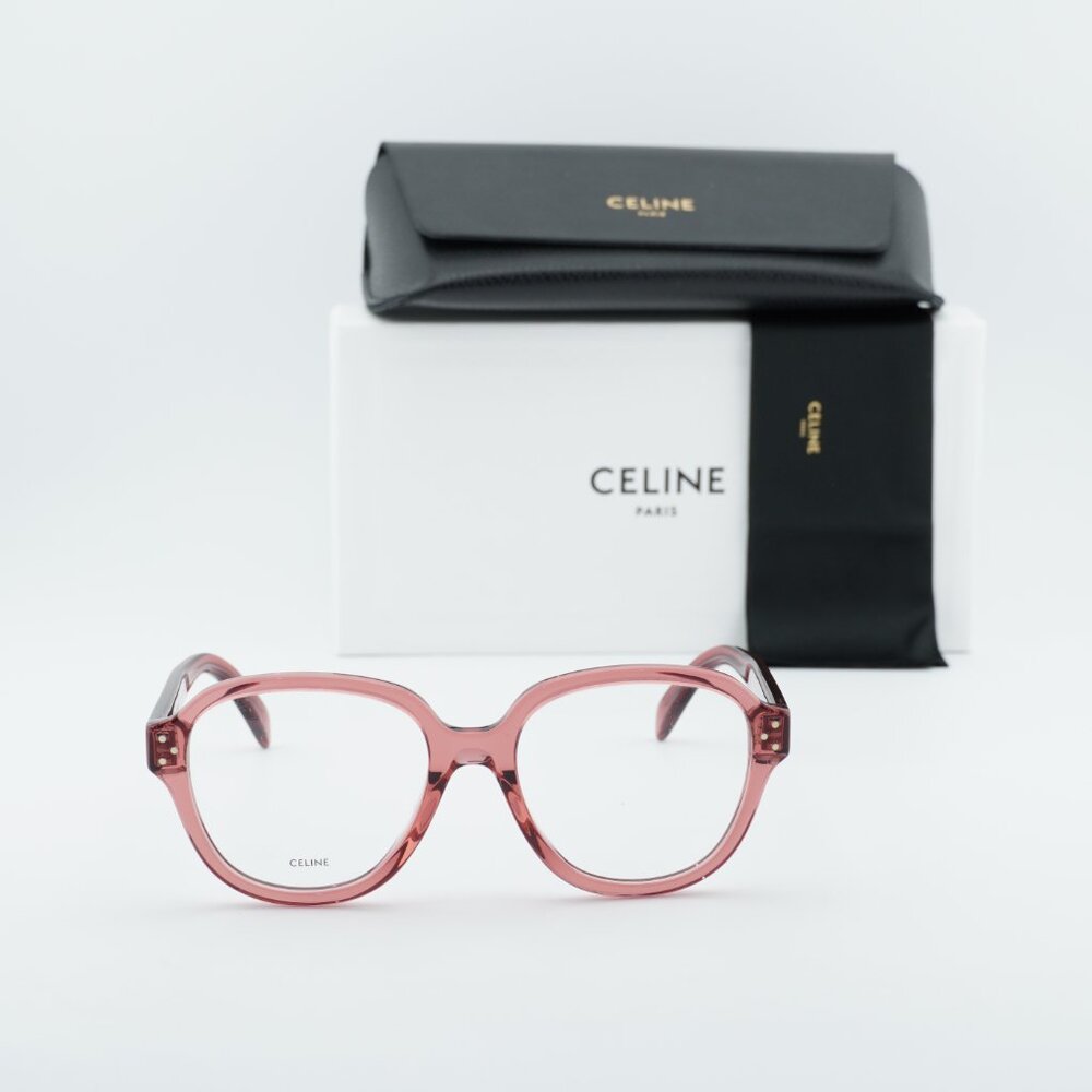 Celine CL50107I 074 Geometric Eyeglasses 54mm - Rose - Picture 7 of 11